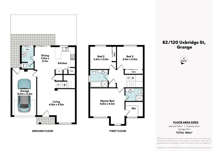 Floorplan of Homely townhouse listing, 82/120 Uxbridge Street, Grange QLD 4051