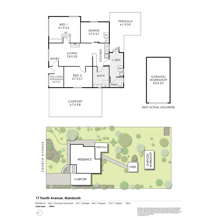 Floorplan of Homely house listing, 17 Fourth Avenue, Mandurah WA 6210