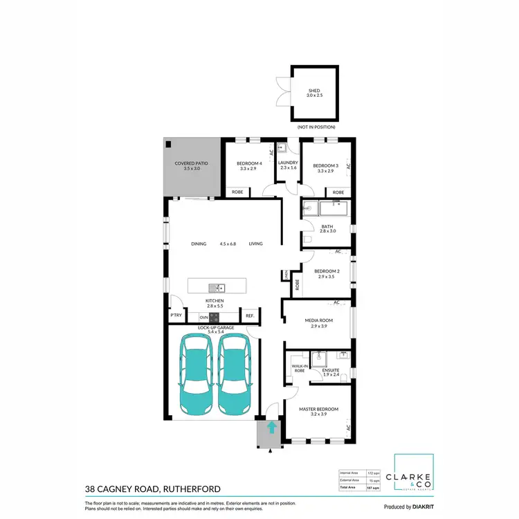 Floorplan of Homely house listing, 38 Cagney Road, Rutherford NSW 2320