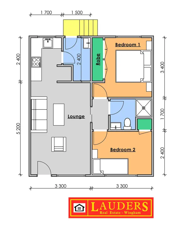 Floorplan of Homely unit listing, 3/48 Richardson Street, Wingham NSW 2429