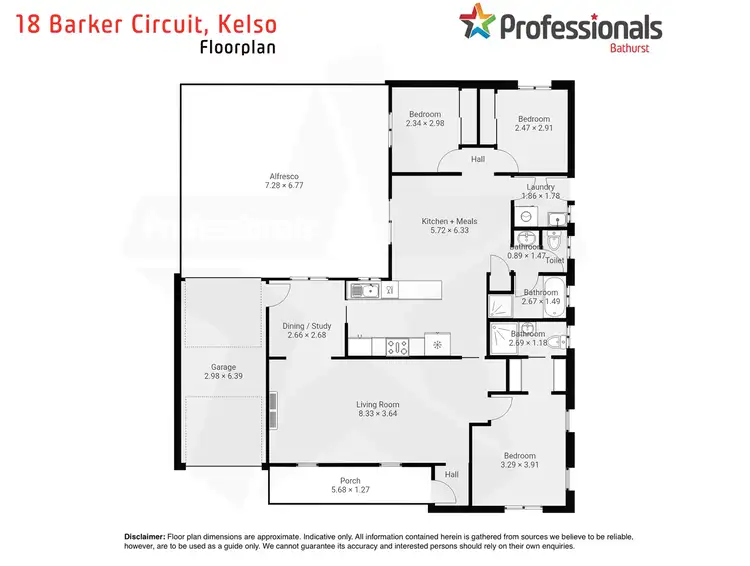 Floorplan of Homely house listing, 18 Barker Circuit, Kelso NSW 2795