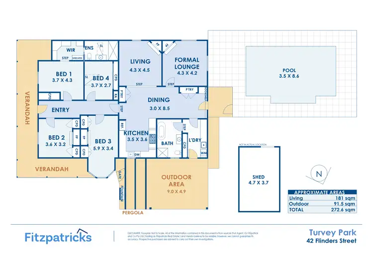 Floorplan of Homely house listing, 42 Flinders Street, Turvey Park NSW 2650