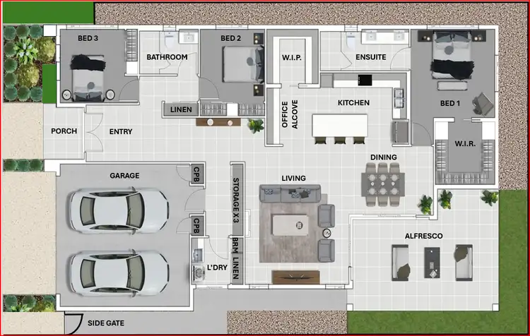 Floorplan of Homely villa listing, 258/75 Highgrove Drive, Highfields QLD 4352