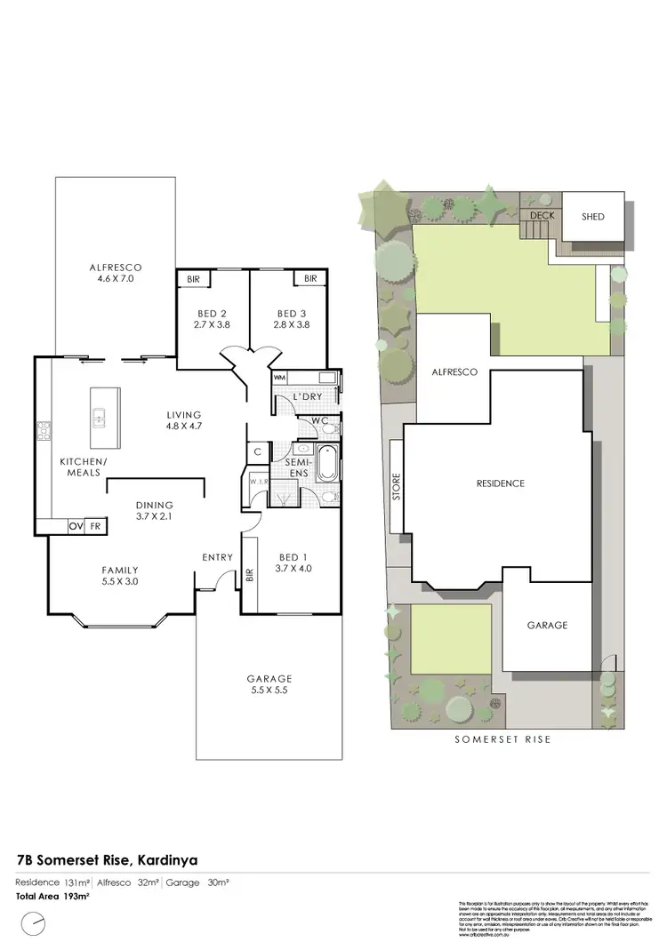 Floorplan of Homely house listing, 7B Somerset Rise, Kardinya WA 6163