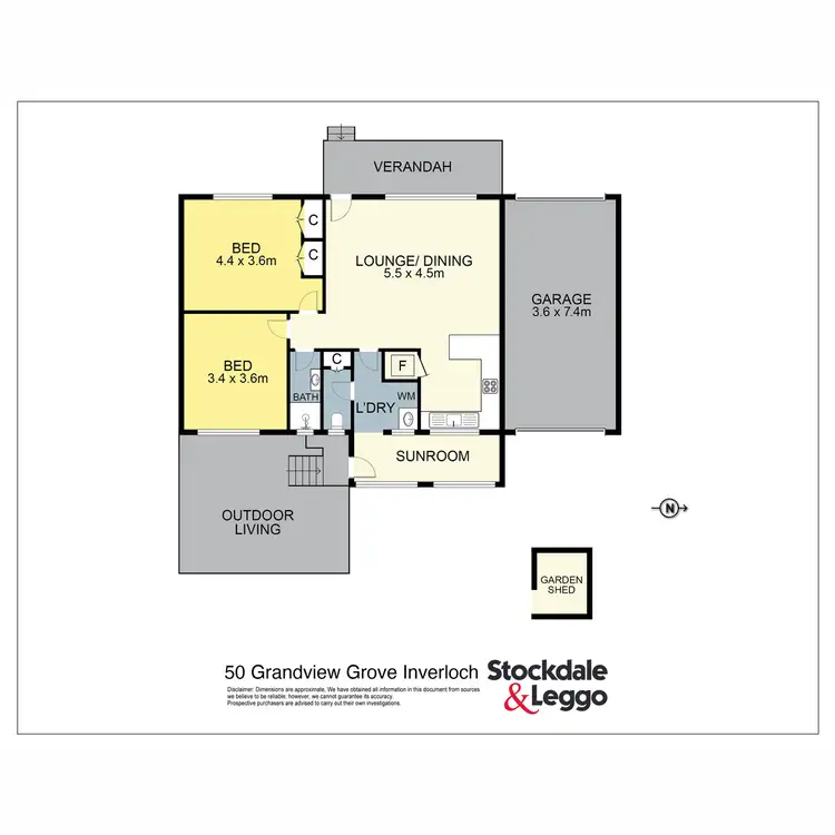 Floorplan of Homely house listing, 50 Grandview Grove, Inverloch VIC 3996