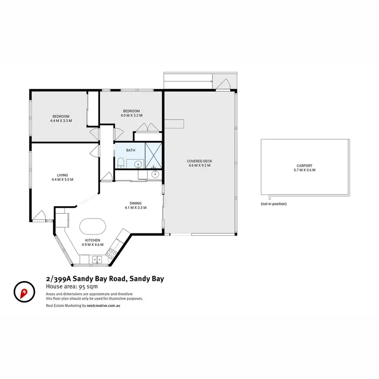 Floorplan of Homely villa listing, 2/399a Sandy Bay, Sandy Bay TAS 7005