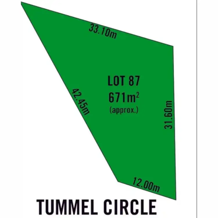 Floorplan of Homely land listing, 21 Tummell Circle, Whyalla Jenkins SA 5609