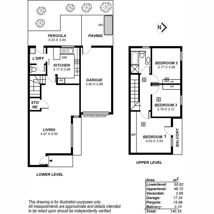 Floorplan of Homely unit listing, 3/126 Cross Road, Highgate SA 5063