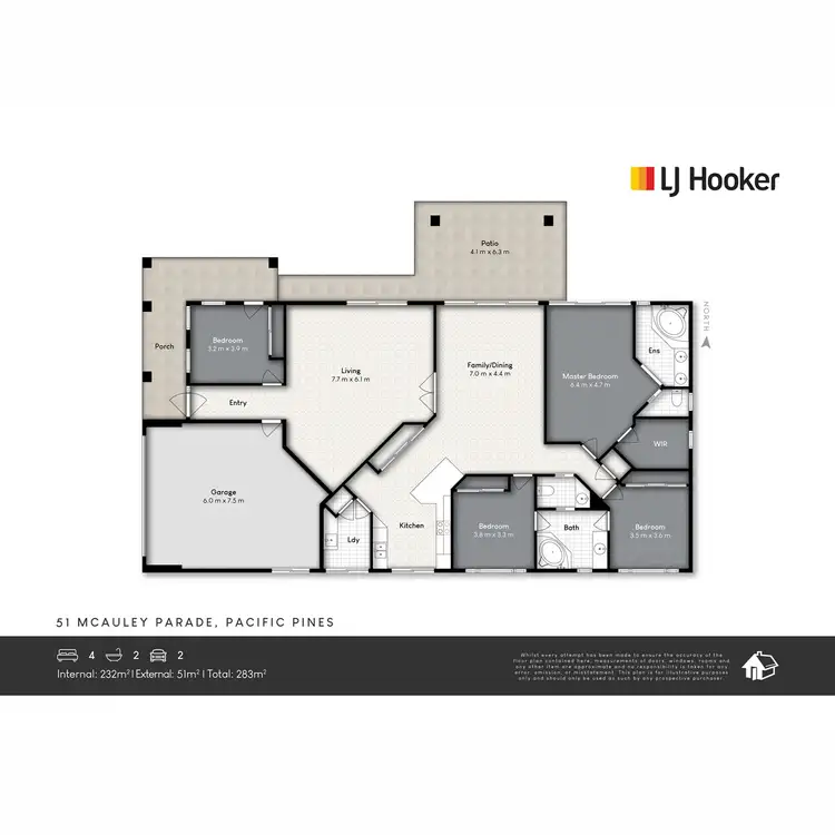 Floorplan of Homely house listing, 51 Mcauley Parade, Pacific Pines QLD 4211
