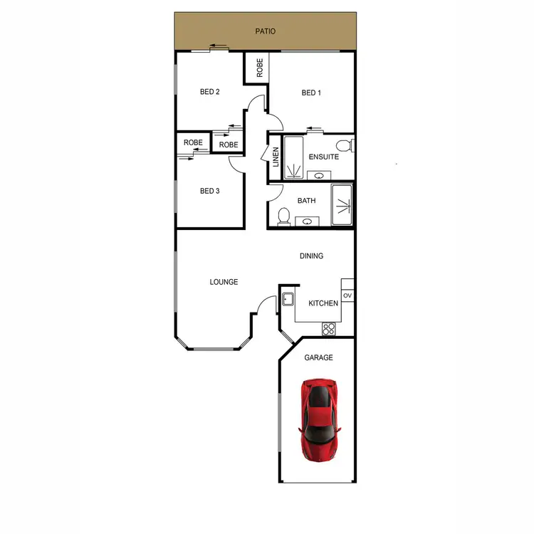 Floorplan of Homely townhouse listing, 53/16 Stay Place, Carseldine QLD 4034