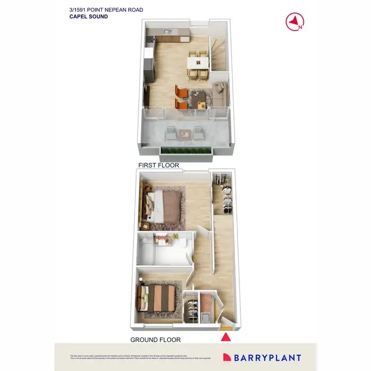 Floorplan of Homely unit listing, 3/1591 Point Nepean Road, Capel Sound VIC 3940