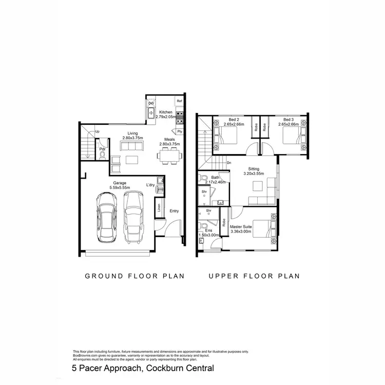 Floorplan of Homely house listing, 5 Pacer Approach, Cockburn Central WA 6164