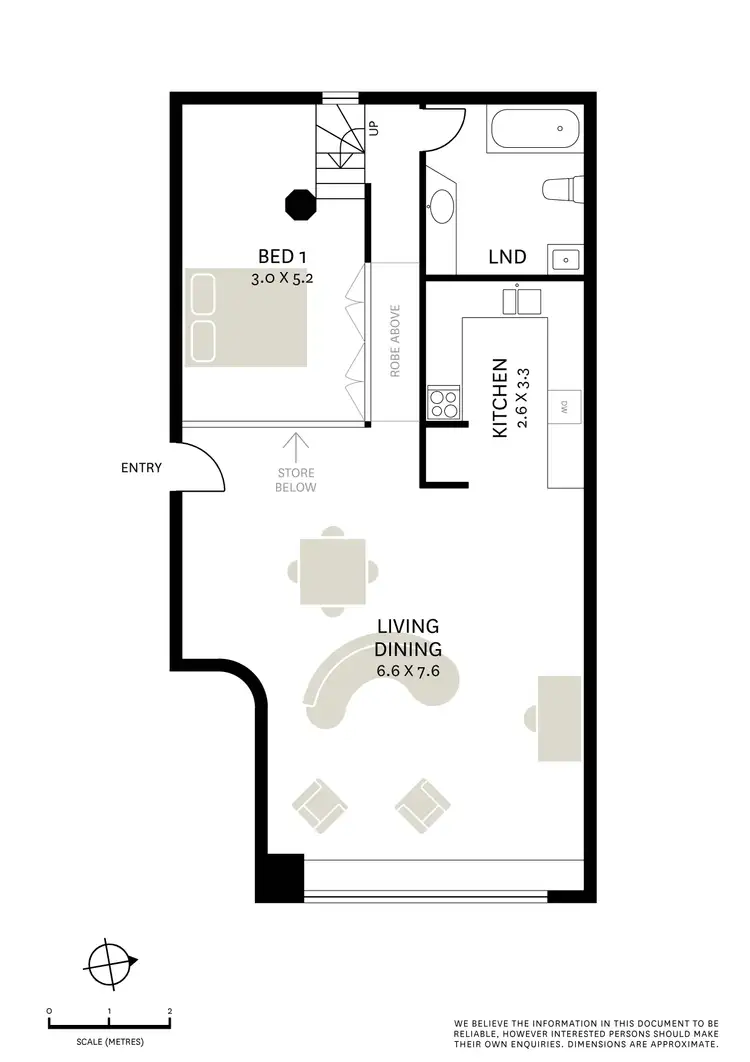 Floorplan of Homely apartment listing, 1/150 Forbes Street, Woolloomooloo NSW 2011