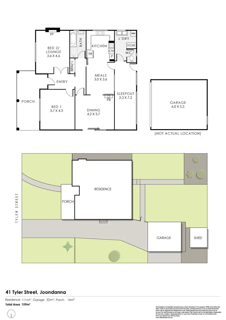 Floorplan of Homely house listing, 41 Tyler Street, Joondanna WA 6060