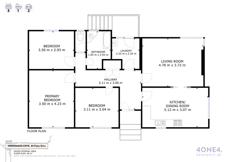 Floorplan of Homely house listing, 83 Fisher Drive, Herdsmans Cove TAS 7030