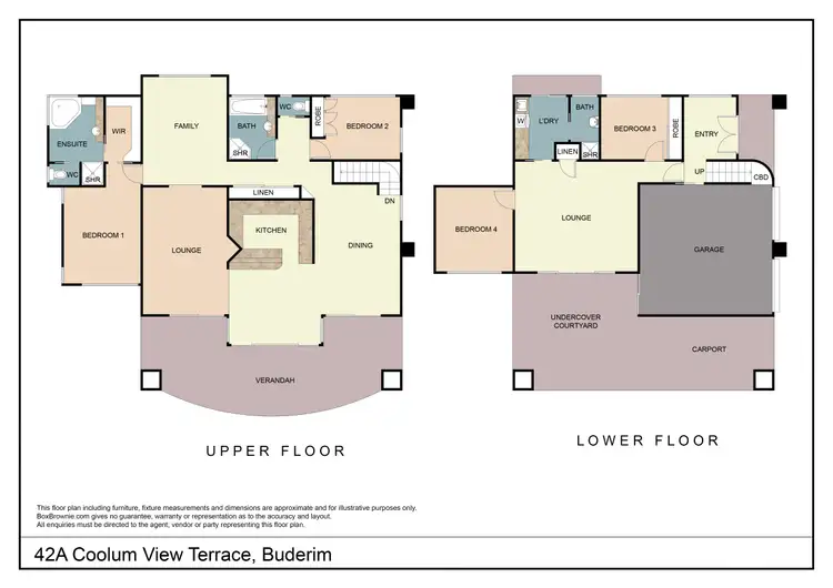 Floorplan of Homely house listing, 42A Coolum View Terrace, Buderim QLD 4556