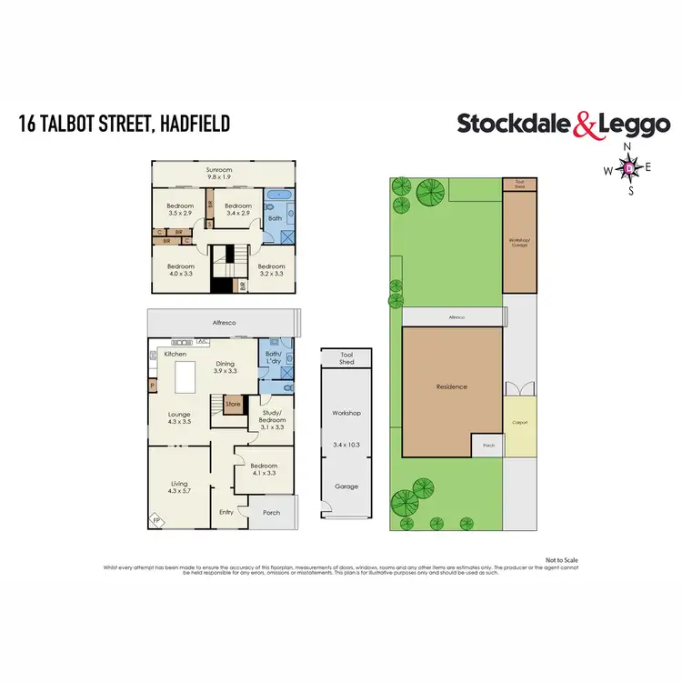 Floorplan of Homely house listing, 16 Talbot Street, Hadfield VIC 3046