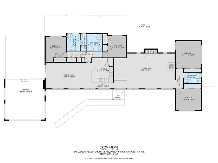 Floorplan of Homely house listing, 54 Isaacs Avenue, Yackandandah VIC 3749