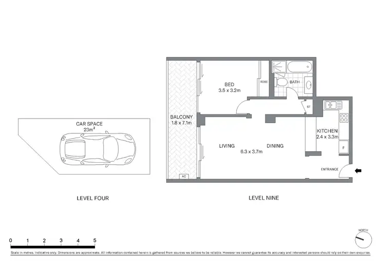 Floorplan of Homely apartment listing, 905/5 York Street, Sydney NSW 2000