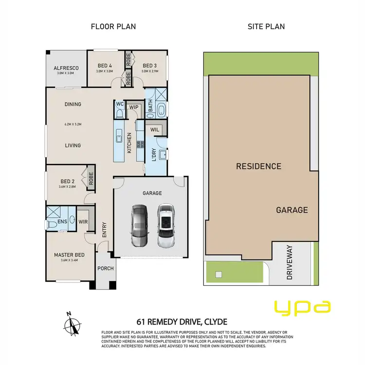 Floorplan of Homely house listing, 61 Remedy Drive, Clyde VIC 3978
