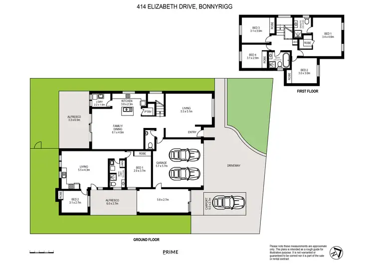 Floorplan of Homely house listing, 414 Elizabeth Drive, Bonnyrigg NSW 2177