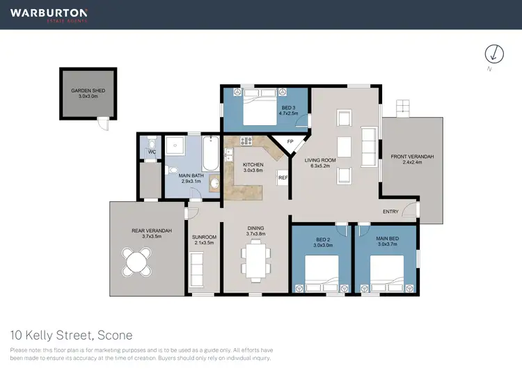 Floorplan of Homely house listing, 10C Kelly Street, Scone NSW 2337