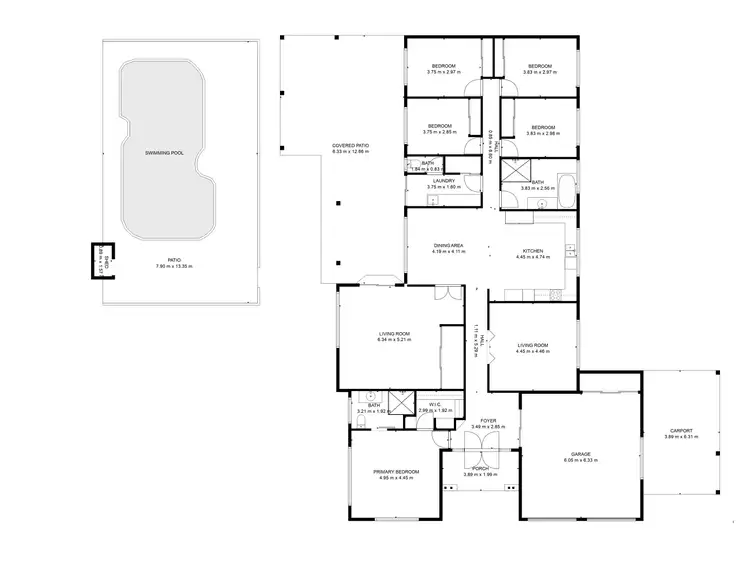 Floorplan of Homely house listing, 54 Arcadia Drive, Branyan QLD 4670