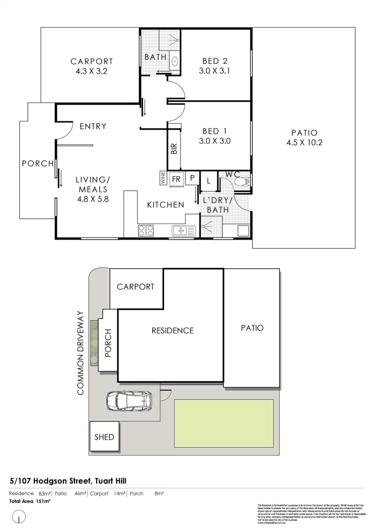 Floorplan of Homely villa listing, 5/107 Hodgson Street, Tuart Hill WA 6060