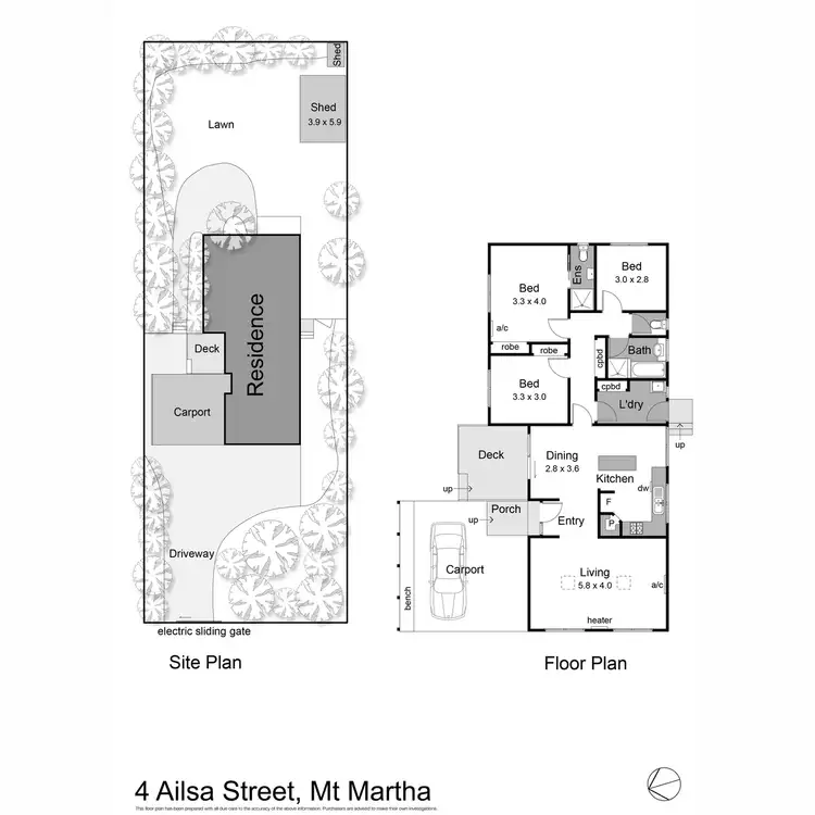 Floorplan of Homely house listing, 4 Ailsa Street, Mount Martha VIC 3934