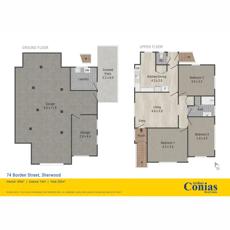 Floorplan of Homely house listing, 74 Borden Street, Sherwood QLD 4075