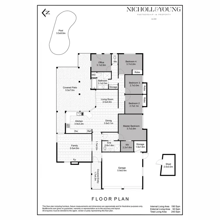 Floorplan of Homely house listing, 4 Kona Court, Mountain Creek QLD 4557