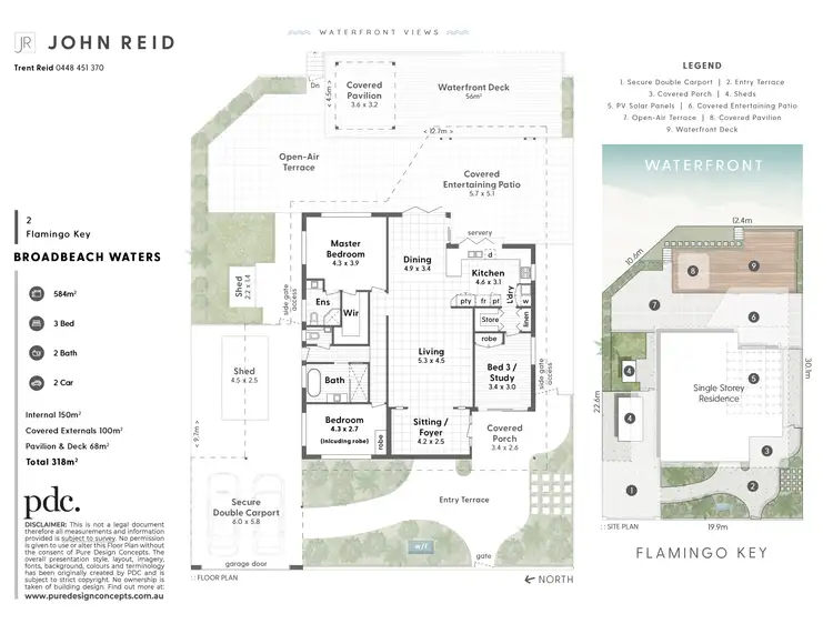 Floorplan of Homely house listing, 2 Flamingo Key, Broadbeach Waters QLD 4218