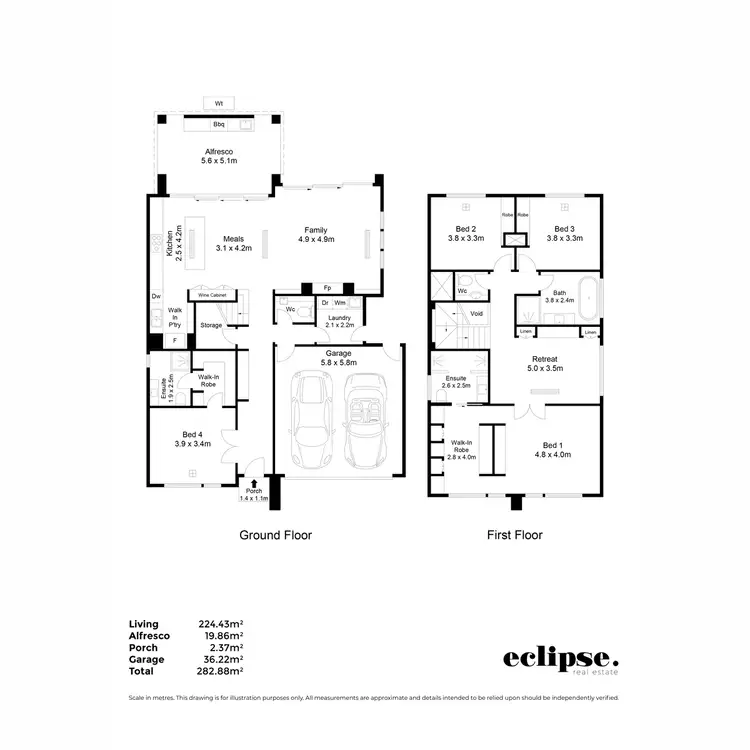 Floorplan of Homely house listing, 6B Quinton Avenue, Tranmere SA 5073