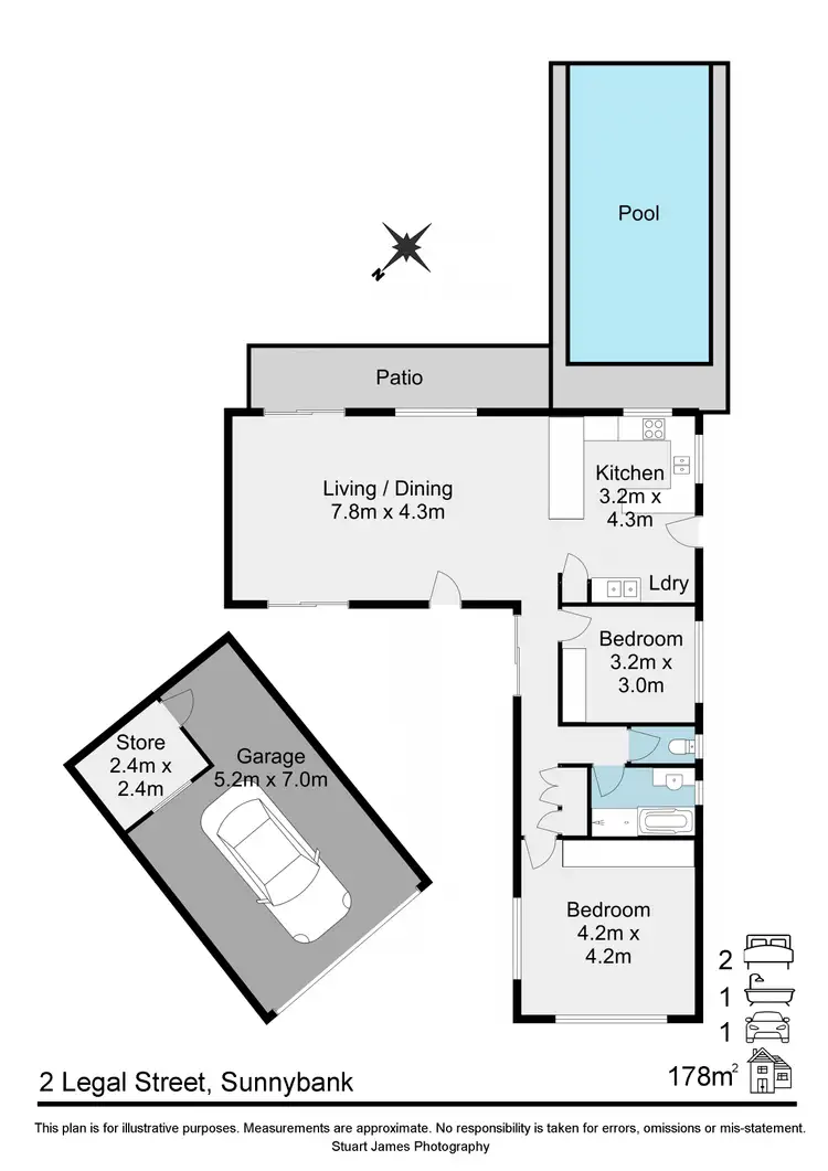Floorplan of Homely house listing, 2 Legal Street, Sunnybank QLD 4109