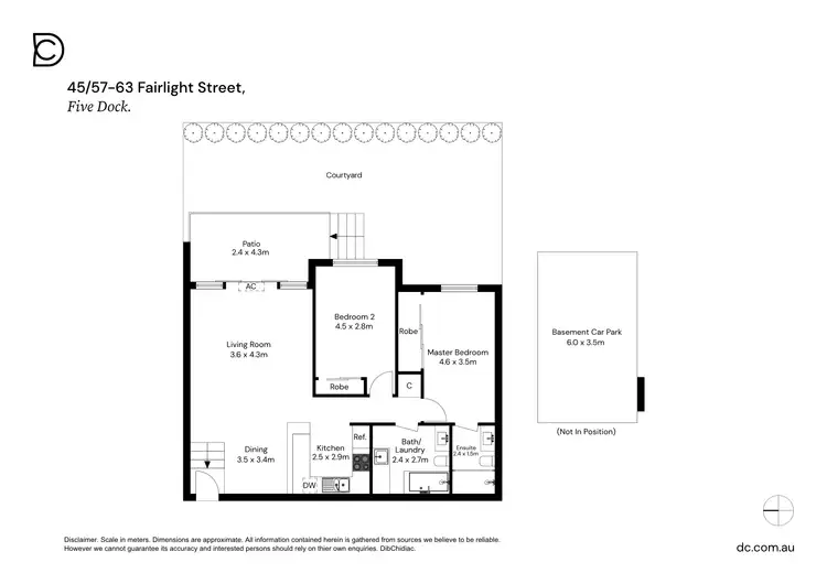 Floorplan of Homely apartment listing, 45/57-63 Fairlight Street, Five Dock NSW 2046