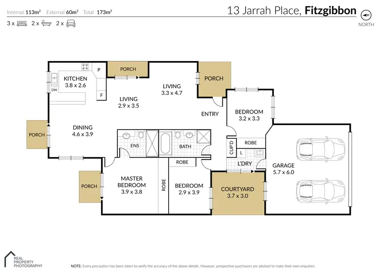 Floorplan of Homely house listing, 13 Jarrah Place, Fitzgibbon QLD 4018