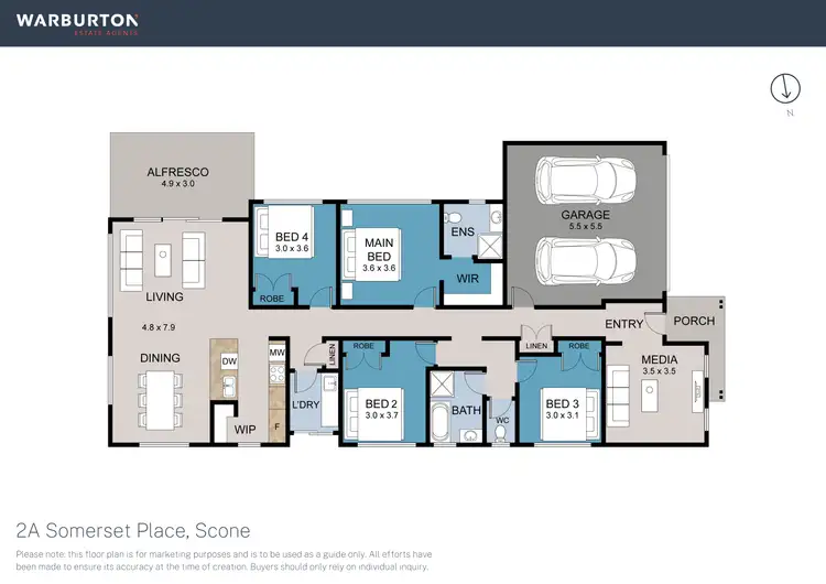 Floorplan of Homely house listing, 2A Somerset Place, Scone NSW 2337