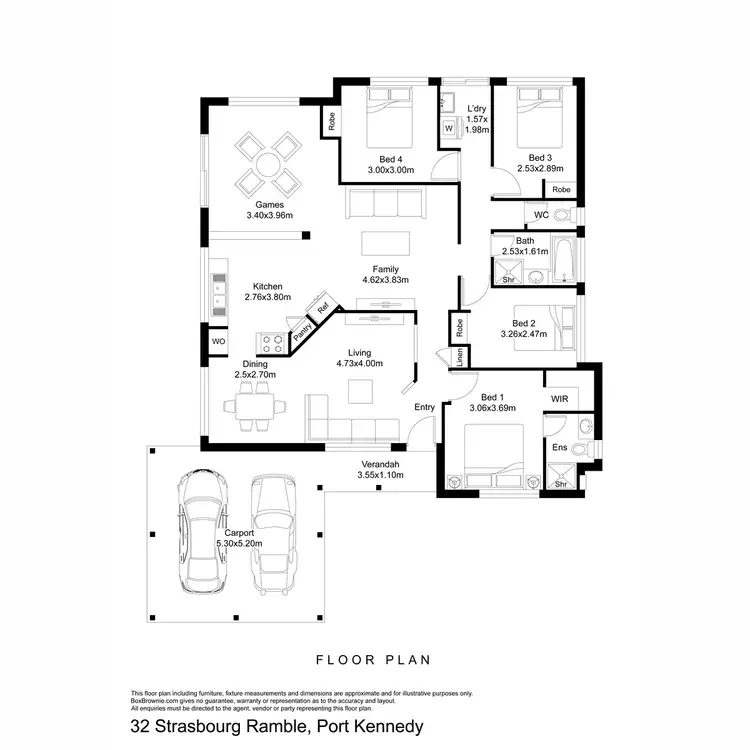 Floorplan of Homely house listing, 32 Strasbourg Ramble, Port Kennedy WA 6172