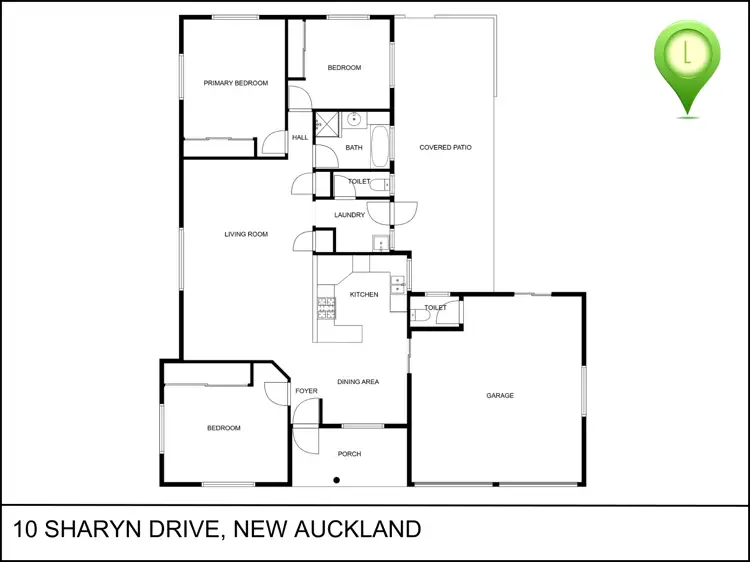 Floorplan of Homely house listing, 10 Sharyn Drive, New Auckland QLD 4680