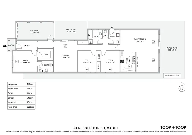 Floorplan of Homely house listing, 5A Russell Street, Magill SA 5072