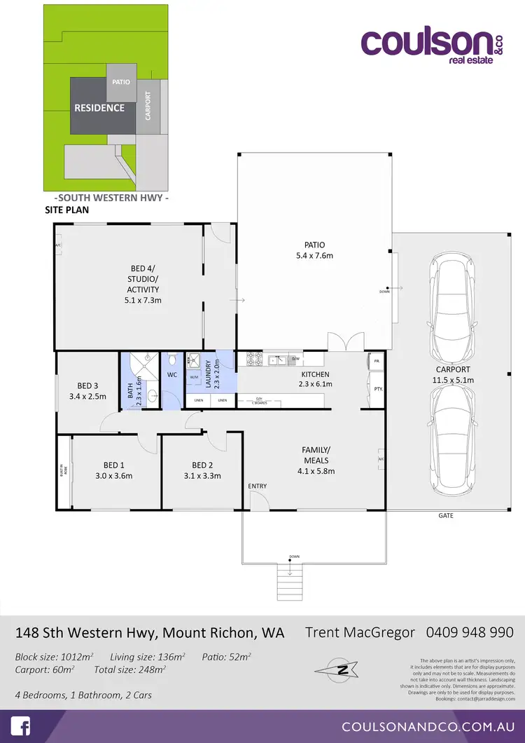 Floorplan of Homely house listing, 148 South Western Highway, Mount Richon WA 6112
