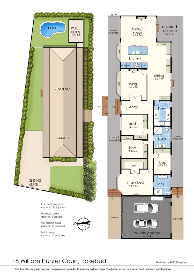 Floorplan of Homely house listing, 18 William Hunter Court, Rosebud VIC 3939