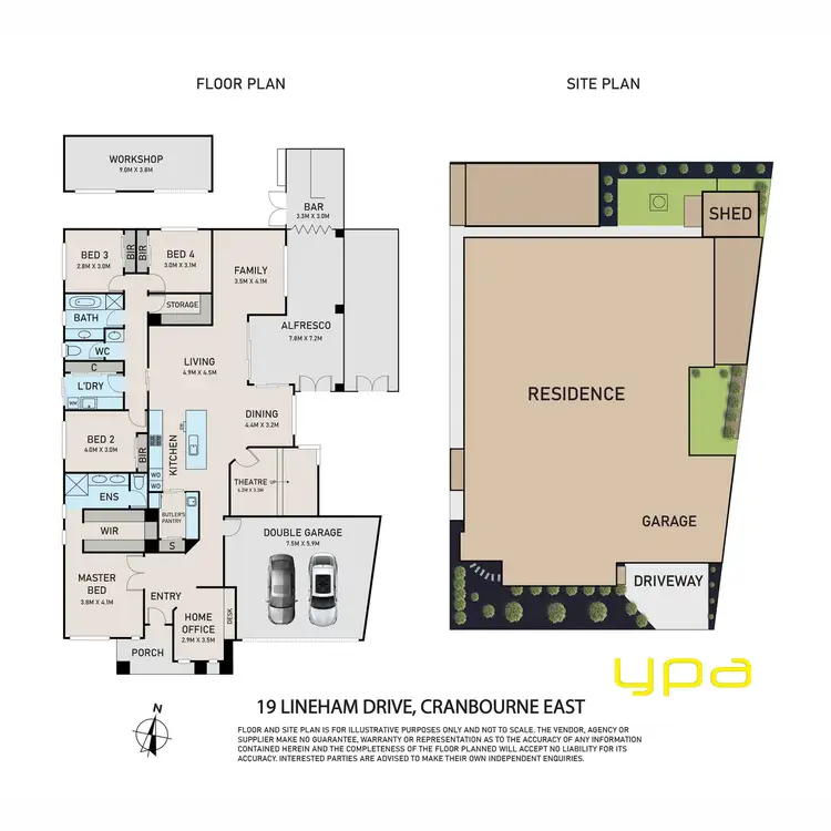 Floorplan of Homely house listing, 19 Lineham Drive, Cranbourne East VIC 3977