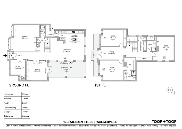 Floorplan of Homely house listing, 13B Wilsden Street, Walkerville SA 5081