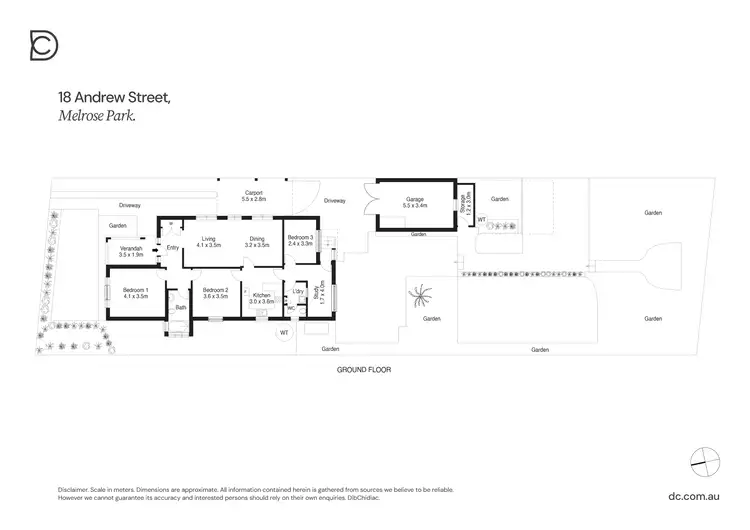Floorplan of Homely house listing, 18 Andrew Street, Melrose Park NSW 2114