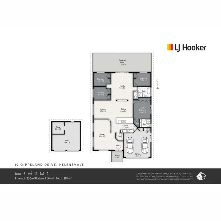 Floorplan of Homely house listing, 19 Gippsland Drive, Helensvale QLD 4212