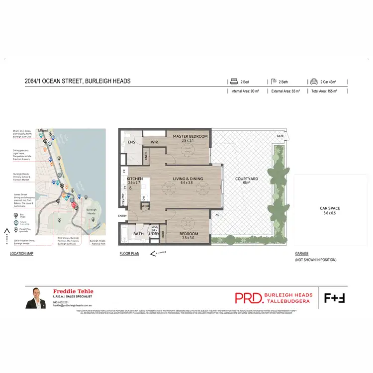 Floorplan of Homely unit listing, 2064/1 Ocean Street, Burleigh Heads QLD 4220