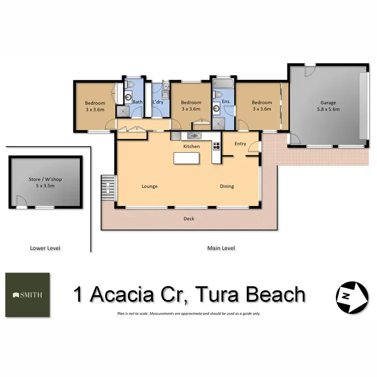 Floorplan of Homely house listing, 1 Acacia Crescent, Tura Beach NSW 2548