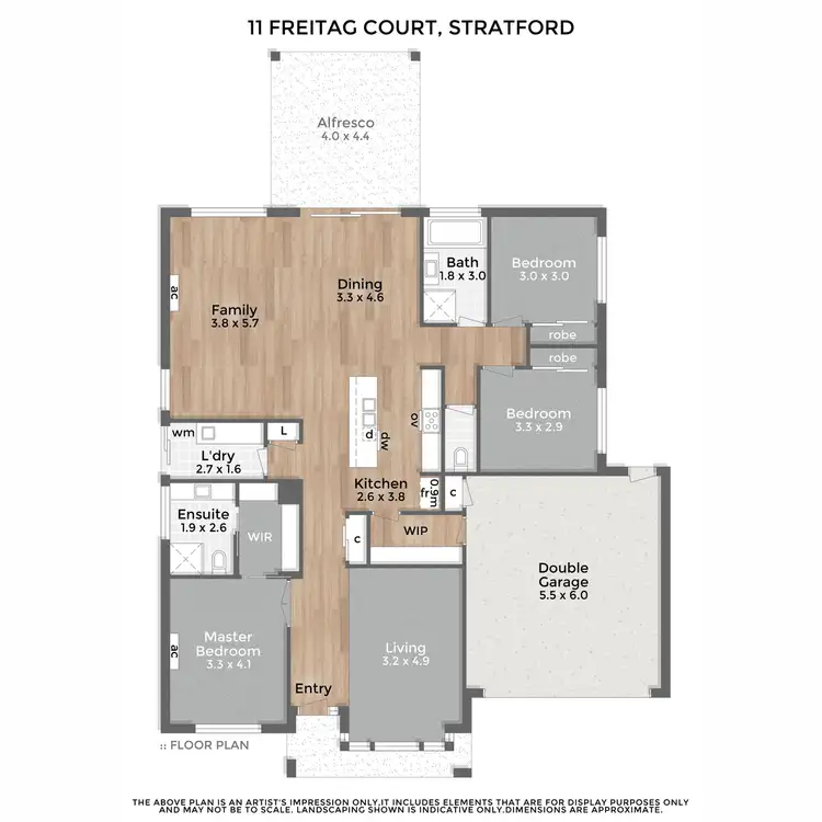 Floorplan of Homely house listing, 11 Freitag Court, Stratford VIC 3862