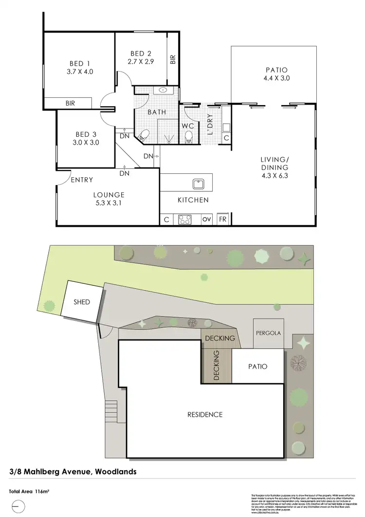 Floorplan of Homely house listing, 3/8 Mahlberg Avenue, Woodlands WA 6018